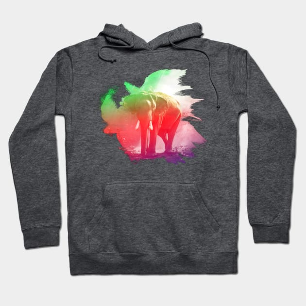 Warm Elephant Hoodie by dankdesigns